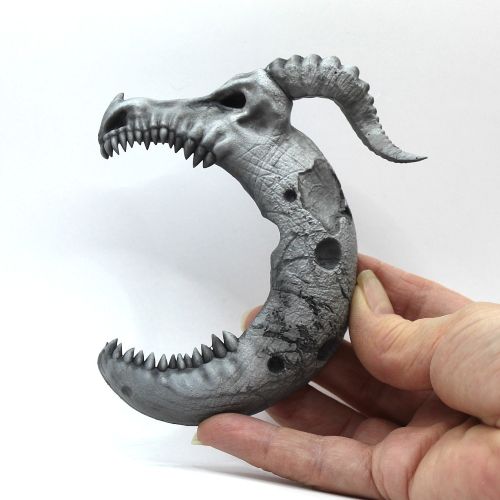 MOON DRAGON FRIDGE MAGNET Steel Finish